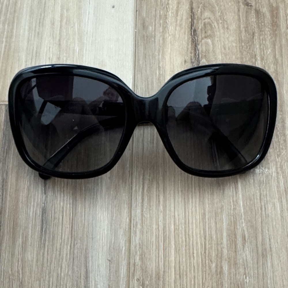 CHANEL Black Oversized Sunglasses
